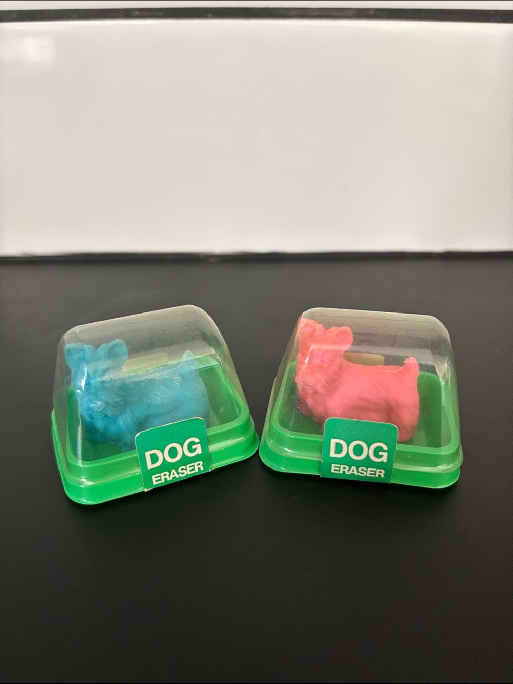 Vintage 80’s Y2K Novelty Dog Erasers Made In Japan NWT